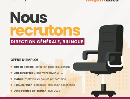 Inform’Elles recrute : Direction générale, bilingue